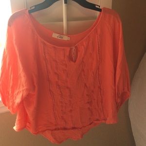 Orange-red top