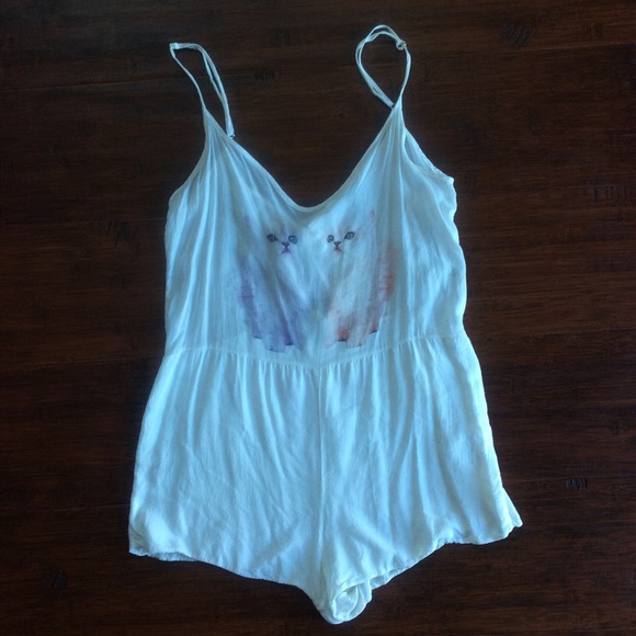 *SOLD* Wildfox Magical Cats Romper - Picture 2 of 4
