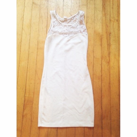 white bodycon dress worn twice!