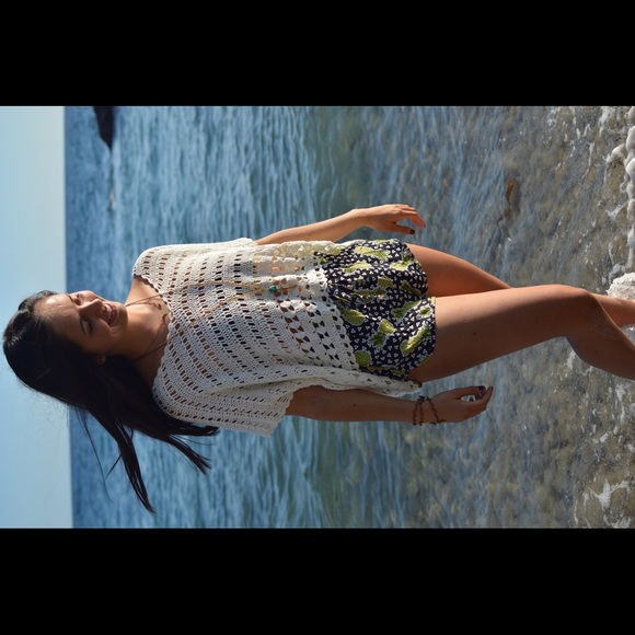 Milau crochet white top - Picture 3 of 4