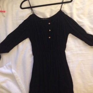 Black off the shoulder dress
