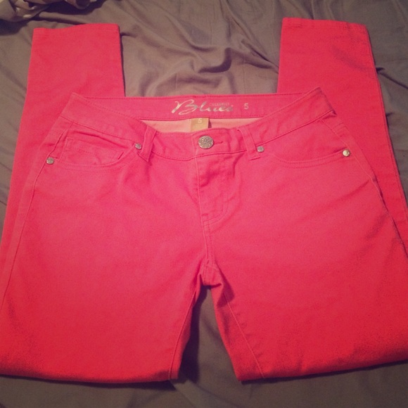 💕coral jeggings
