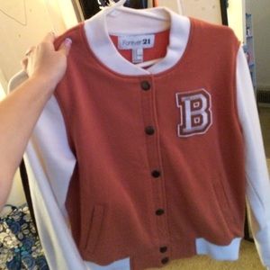varsity jacket . letter B