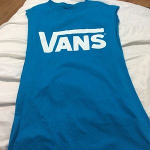 Vans blue muscle tee **BUNDLED**