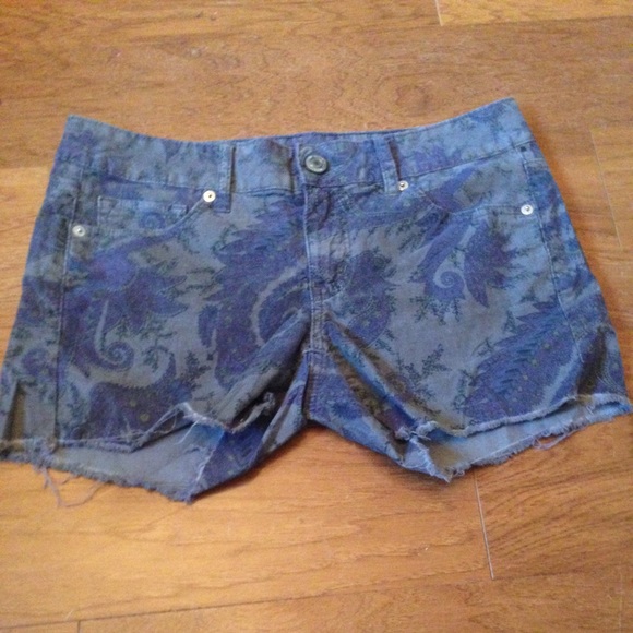 Corduroy Shorts from AE with fringe