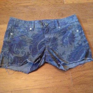 Corduroy Shorts from AE with fringe