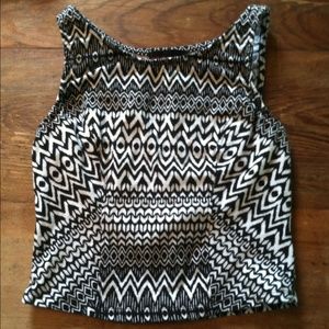Tribal crop top