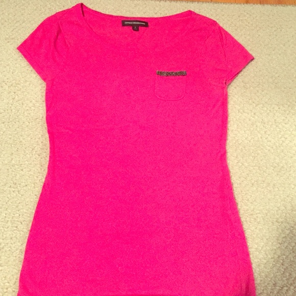 ✂️✂️PRICE CUT✂️✂️Express pink short sleeve sweater