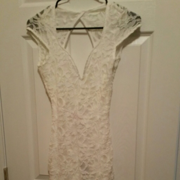 White lace dress