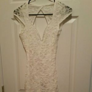 White lace dress