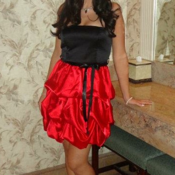 Black and red ruffled dress from Joyce Leslie