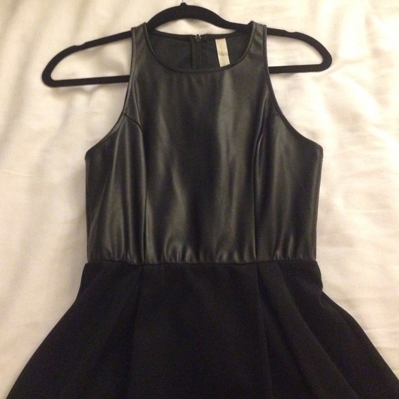 Faux leather party dress - Picture 1 of 2