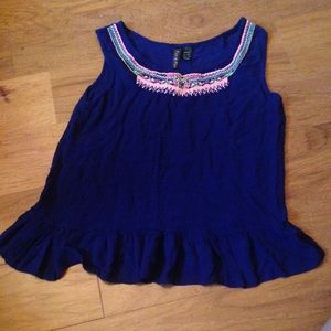 Cute Navy Blue Shirt