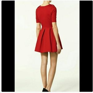 ZARA red skater dress sold out celebrity blogger