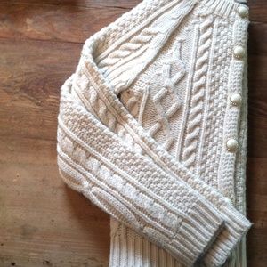 Cable knit sweater