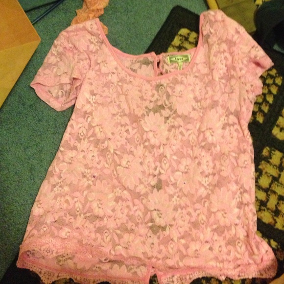 Cute pink lace top