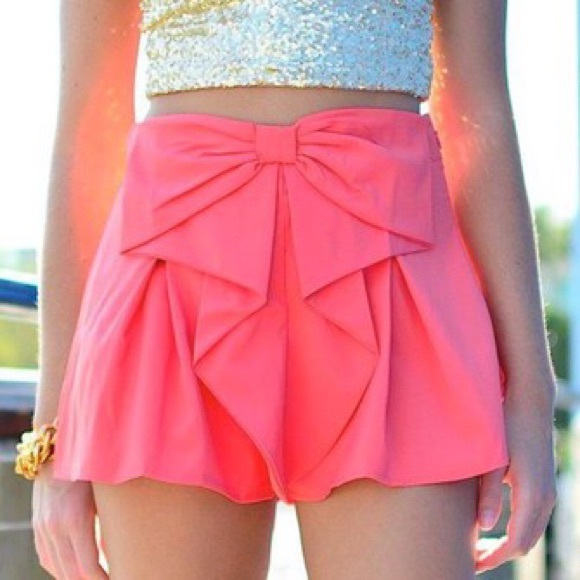 H&M Peach Bow Skirt Size 8