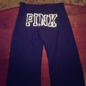 Pink boyfriend sweat pants