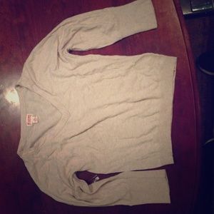 Cropped lightweight sweater