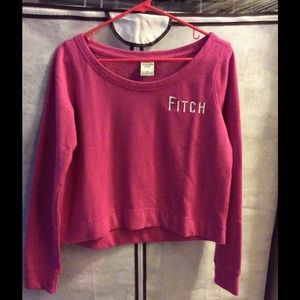 Abercrombie & Fitch Pink Winter Crop up Top
