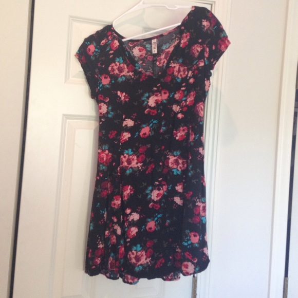 Flower button-up dress