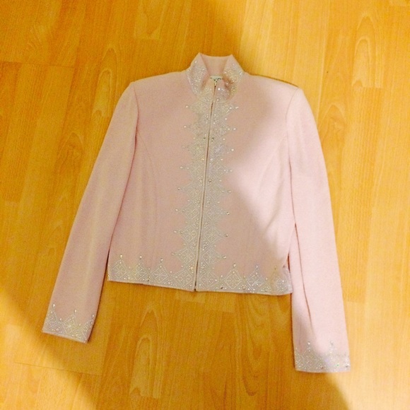 Vintage St. John pink suit coat