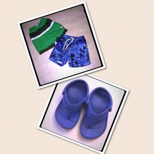 Crocs & 2 Swim wear shorts