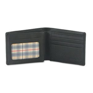 Black Bifold Wallet with Side Flap - 200166-BL