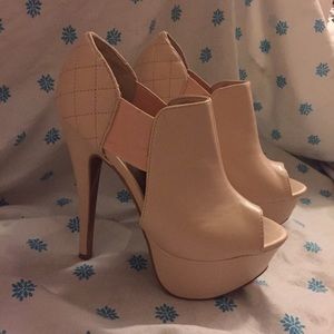 Charlotte Russe Nude Beige High Heels