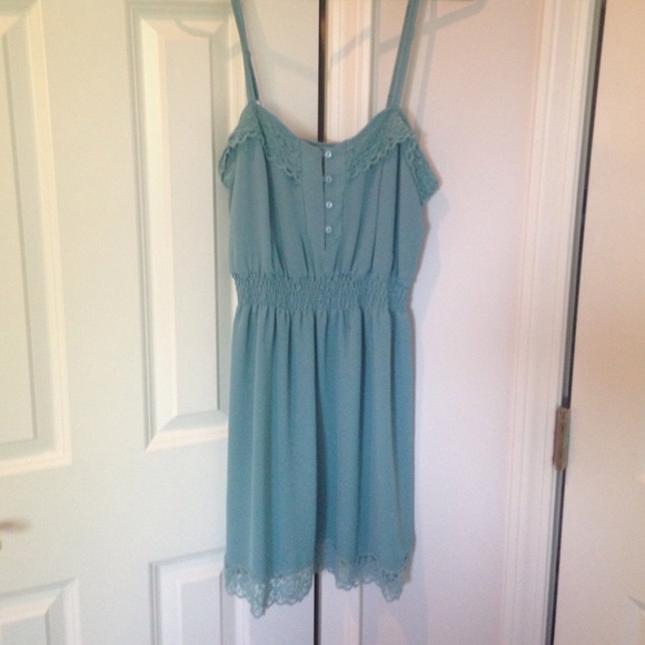 Lace trimmed dress