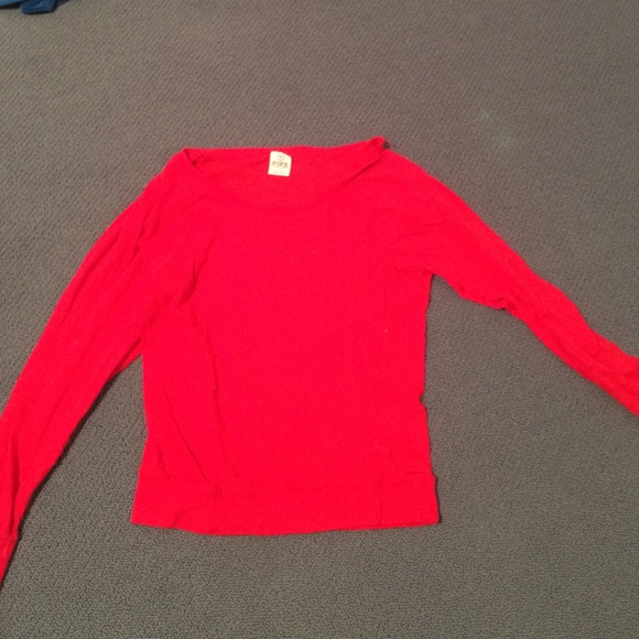 red crewneck long sleeve