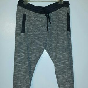 Gray Elastic Waist Joggers