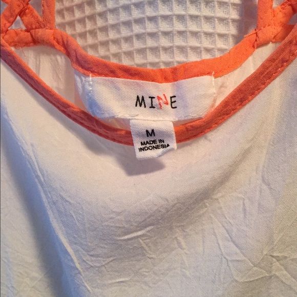 Cream tank with orange details - Picture 3 of 3