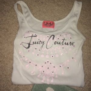 White juicy tank top