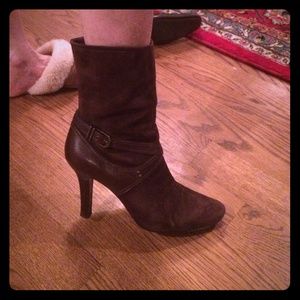 Cole Haan worn once suede brown boots