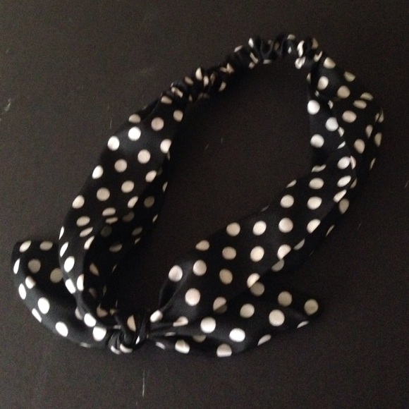 Polka dot head band