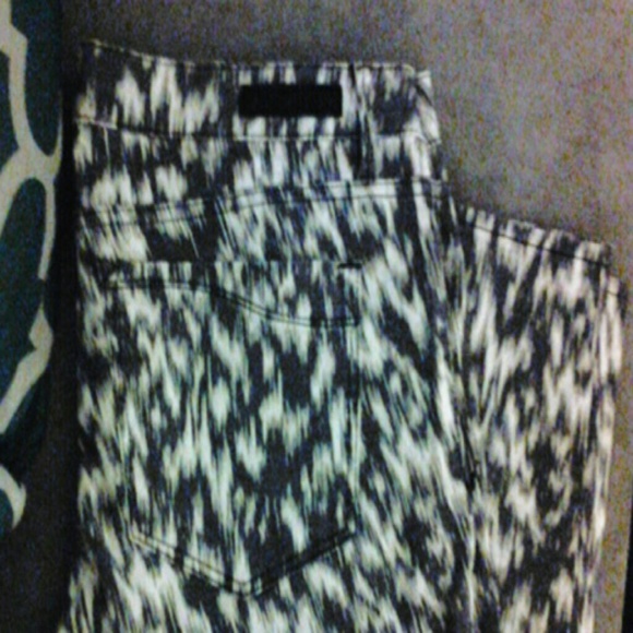 Donated- Patterned express jeans. Like new