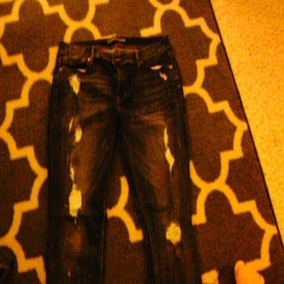 Express denim cropped legging
