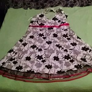 Halter type flower dress