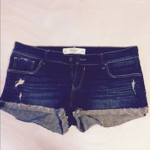 Cute Abercrombie and Fitch dark blue shorts!