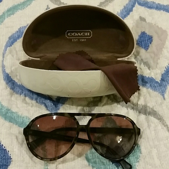 Coach tortoise aviators