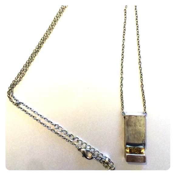 Antique whistle necklace