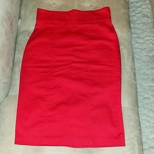 Red Pencil Skirt