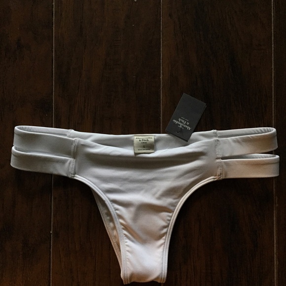 White cheeky Abercrombie bottoms