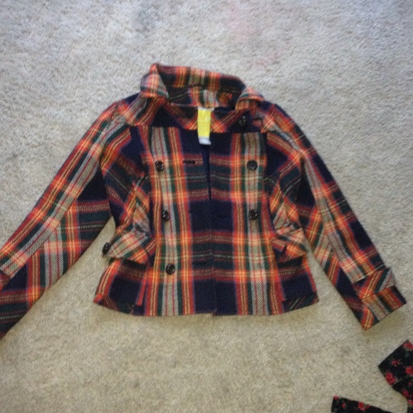 Cute plaid coat/jacket