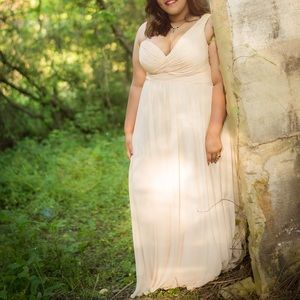 Champagne formal dress