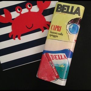 Kate Spade Bella Magazine Clutch Italian Limoni