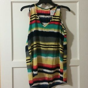 Tropical bright never been worn blouse!