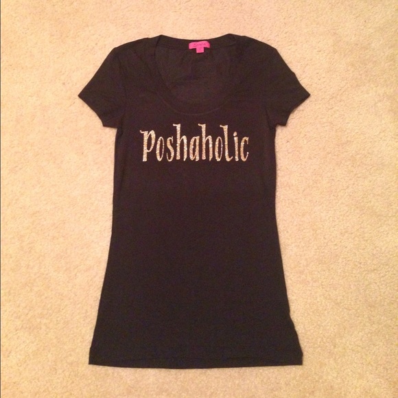 🚫BUNDLED🚫🌟 Host Pick🌟Black Poshaholic Shirt - Picture 2 of 2