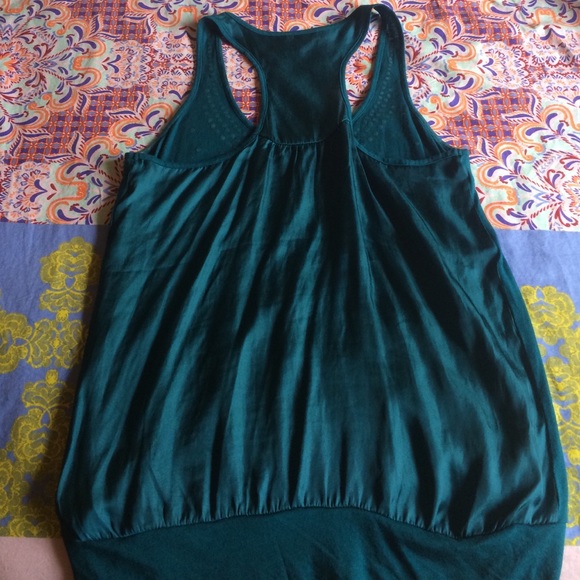 SOLD IN BUNDLE Teal Express Tank with rhinestones - Picture 4 of 4